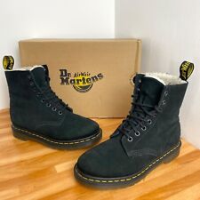 Dr Martens Size 3 UK 1460 Serena Fur Lined Black Doc Leather Boots, used for sale  Shipping to South Africa