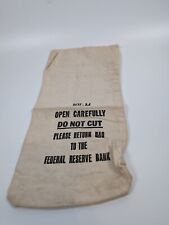 vintage canvas bank bag for sale  Fairfax