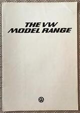 Folheto de vendas Volkswagen VW RANGE 1975-76 POLO Golf PASSAT Scirocco BEETLE++ comprar usado  Enviando para Brazil