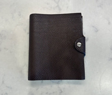 Hermes Ulysse PM Notebook Cover Dark Brown Leather & Refill, used for sale  Shipping to South Africa