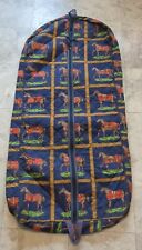 Bolsa de vestuário acolchoada vintage Heirloom Designs cavalo tecido equestre 49" de comprimento comprar usado  Enviando para Brazil