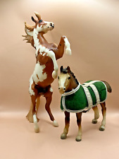 2 Caballos Breyer "Hidalgo" 1220 Castaño Pinto y Potro Clydesdale segunda mano  Embacar hacia Argentina