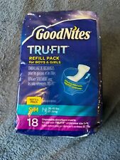 Sealed vintage goodnites Trufit Inserts. Size S/M 18 Per Pack. for sale  Shipping to South Africa