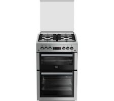 BEKO XDVG675NTS 60CM FREESTANDING GAS COOKER WITH GAS HOB SILVER LPG CONVERTIBLE for sale  Shipping to Ireland
