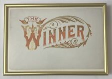 Winner calligraphy wall for sale  Claremont