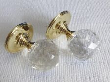 Pair clear faceted for sale  ULVERSTON