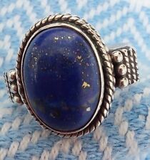 Silver ring lapis for sale  SALTBURN-BY-THE-SEA