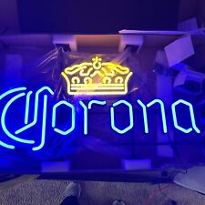 Lámpara de luz de neón sintética Corona extra cerveza 20""x16"" barra ventanas decoración de pared segunda mano  Embacar hacia Argentina