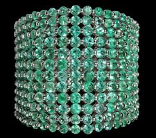3Ct Emerald 14K White Gold Cluster Ring RWGG316-14-7-21 for sale  Shipping to South Africa