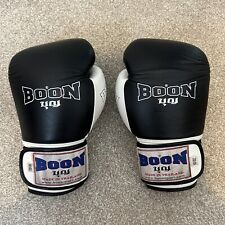 Boon Muay Thai Boxing Gloves Black 10oz for sale  Shipping to South Africa