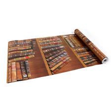 45cm x 10m Bücherregal Tapete Bibliothek Regal Buch Antik Rustikal Tapete Dekor, usado comprar usado  Enviando para Brazil