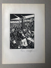 Frans Masereel, woodcut 1961 for sale  Shipping to South Africa
