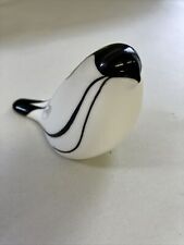 Vintage Cmielow Blue tit bird Poland porcelana ceramika hand made black white na sprzedaż  Wysyłka do Poland