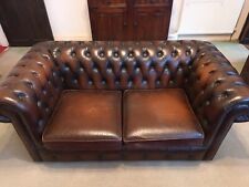 Leather chesterfield seater for sale  DARWEN