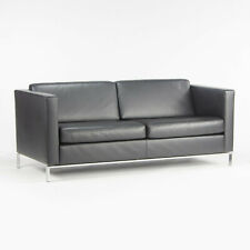 Used, Lord Norman Foster Model 500 Black Leather 2 Seat Settee Sofa for Walter Knoll for sale  Shipping to South Africa