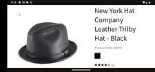 Mens trilby leather for sale  LONDON