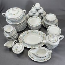 Used, Vintage Fine China of Japan 6701 Grapevine Dinnerware Set Blue Green Leaves for sale  Shipping to South Africa