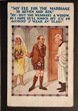 Cartão postal em quadrinhos 1929 vigário casamento escocês desconto viúva noiva Archie Cameron comprar usado  Enviando para Brazil