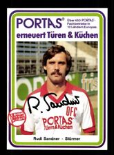 Rudi Sandner Autograph Card Kickers Offenbach 1983-84 Original Signed for sale  Shipping to South Africa