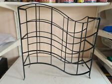 Large Black Wrought Iron 20 Bottle Wine Rack Drink Storage Floor Standing Kitche, used for sale  Shipping to South Africa