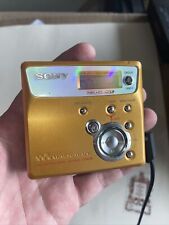 Sony Walkman MiniDisc player MZ-N505 Type-R dourado com mini disco FUNCIONA INCRÍVEL!!! comprar usado  Enviando para Brazil
