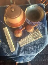 Vintage 1960s Stockli-Netstal Copper Fondue - Swiss-made, complete set for sale  Shipping to South Africa