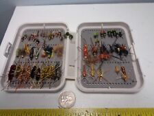 Caja de aparejos de pesca con mosca vintage trucha moscas personalizadas segunda mano  Embacar hacia Argentina