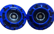 SICKSPEED 2PC BLU SUPER TONE COMPACTO ELÉTRICO BLAST HORN 118db CAR SUV 12V LT, usado comprar usado  Enviando para Brazil