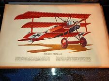 Fokker triplane print for sale  SITTINGBOURNE