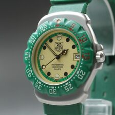 [N ESTADO PERFEITO] TAG Heuer 372.513 Verde Creme Fórmula 1 Profissional Masculino Qz Do Japão comprar usado  Enviando para Brazil