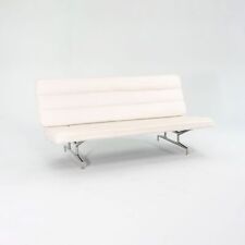 1964 Raro Eames para Herman Miller 3473 Sofá de Três Lugares em Branco Naugahyde #1 comprar usado  Enviando para Brazil