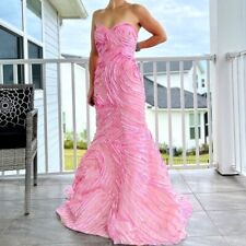 Jovani NWT Pink Sequin Beaded Strapless Formal Prom Dress Size 4, used for sale  Shipping to South Africa