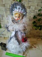 Boneca de Natal vintage URSS 1988 Snow Maiden Ded Moroz Papai Noel 17,7 pol comprar usado  Enviando para Brazil