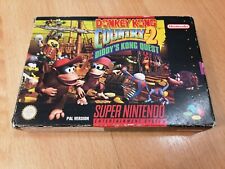 Completo Autêntico Donkey Kong Country 2 Super Nintendo SNES Na Caixa POSTAGEM GRATUITA comprar usado  Enviando para Brazil