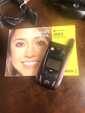 Teléfono celular abatible Motorola i880 en funcionamiento Borgoña Sprint Nextel con walkie-talkie segunda mano  Embacar hacia Argentina