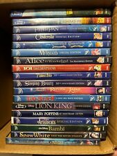 Usado, Lote de 18 DVDs de filmes clássicos da Disney Cinderela Bambi Rei Leão Aladdin Sereia comprar usado  Enviando para Brazil