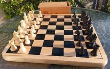 Wooden Chess Set in Box with Wooden Board for sale  Shipping to South Africa