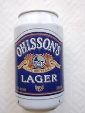 OHLSSON'S LAGER from BOTSWANA Africa 2015 empty beer can 330ml top opened for sale  Shipping to South Africa