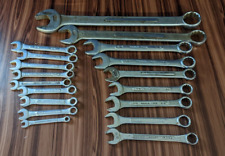 Used, 18 Combination Wrenches 1-1/4" 13/16 3/4 11/16 9/16 5/8 9/16 1/2 7/16 3/8 Lot for sale  Shipping to South Africa