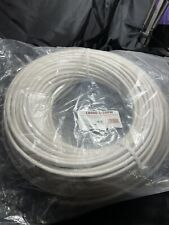 CABO COAXIAL RG6 250 pés tipo F 60% trança de alumínio CCS branco com extremidades acabadas comprar usado  Enviando para Brazil