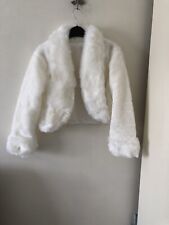 white faux fur bolero for sale  SITTINGBOURNE