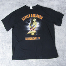 Camiseta Harley Davidson adulto 2XL negra gráfica playa bebé motociclista, usado segunda mano  Embacar hacia Argentina