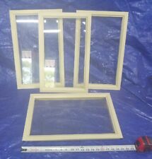 Set of 4 Single Pane Vinyl Garage Door Windows for 19 1/4" X 11 3/4" Opening for sale  Shipping to South Africa