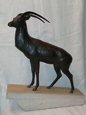 Bronze antelope signed d'occasion  Expédié en Belgium