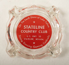 Usado, Cenicero de vidrio Stateline Country Club (B9B) (JSF6) comedor baile juegos Nevada segunda mano  Embacar hacia Argentina