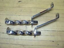 Vintage NOS Chrome Spike Highway Foot Pegs Honda Triumph Yamaha Bobber Chopper for sale  Shipping to South Africa