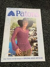 Patons crochet pattern for sale  BLACKBURN