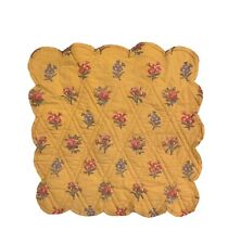 Hermosa tela floral acolchada provenzal francesa de principios del siglo XX 1659 segunda mano  Embacar hacia Argentina