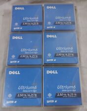 Used, Dell Ultrium LTO-6 Tape 2.5tb/6.25tb Data Cartridge (6 Pcs) for sale  Shipping to South Africa