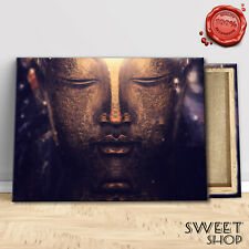 BUDDHA 2 Quadro Moderno 3 pz cm 150x50 orientale buddismo budda stampa tela 